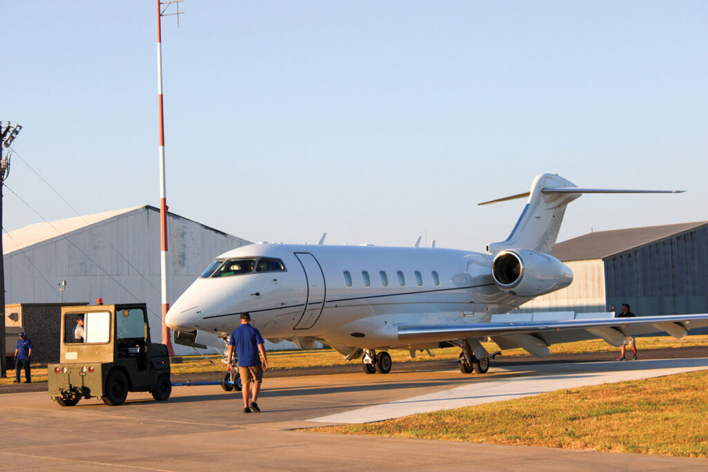 Bombardier Challenger aircraft maintained by Plane Place Aviation