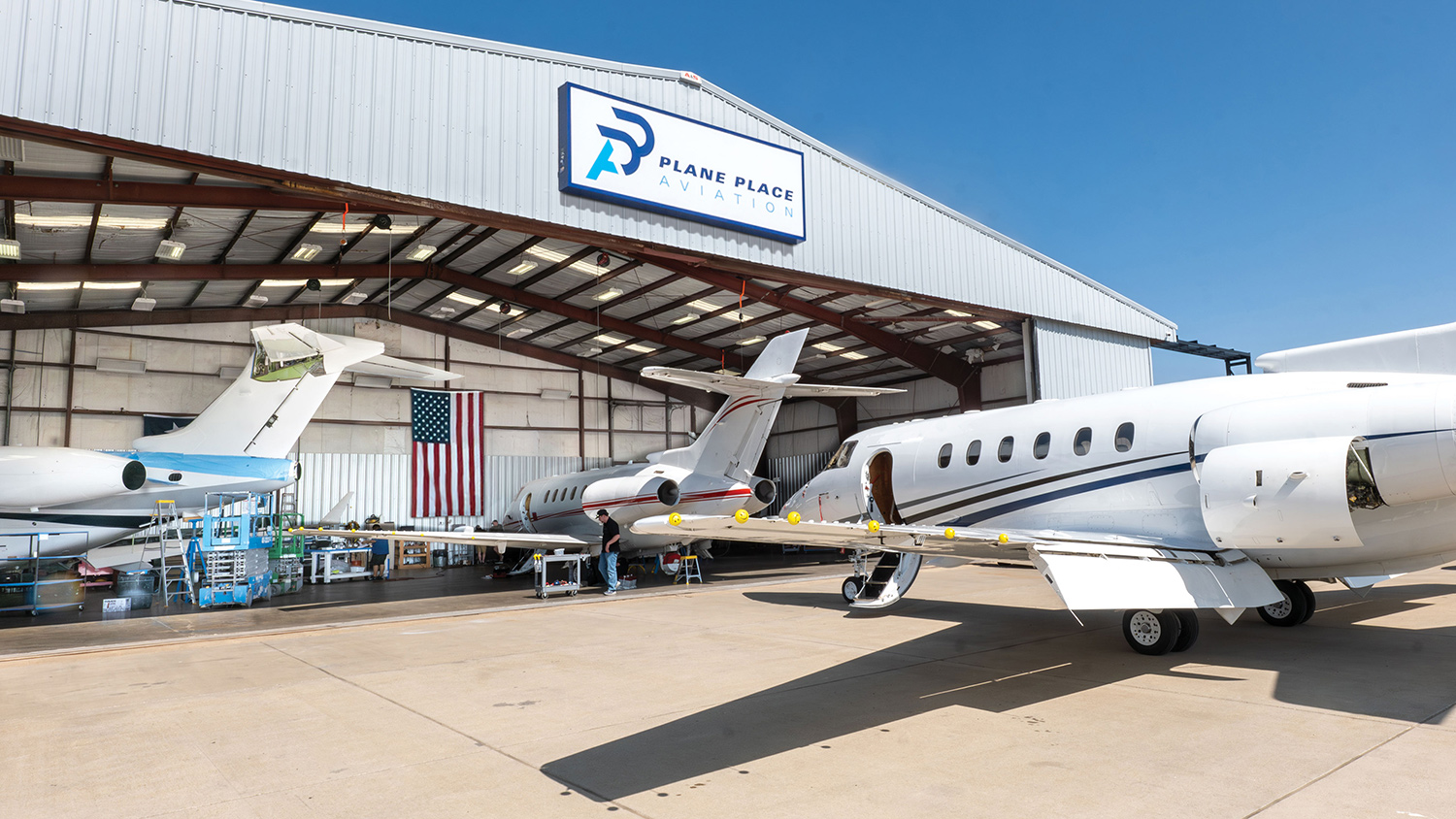 Plane Place Aviation Hangar 98 at Cleburne Regional Airport