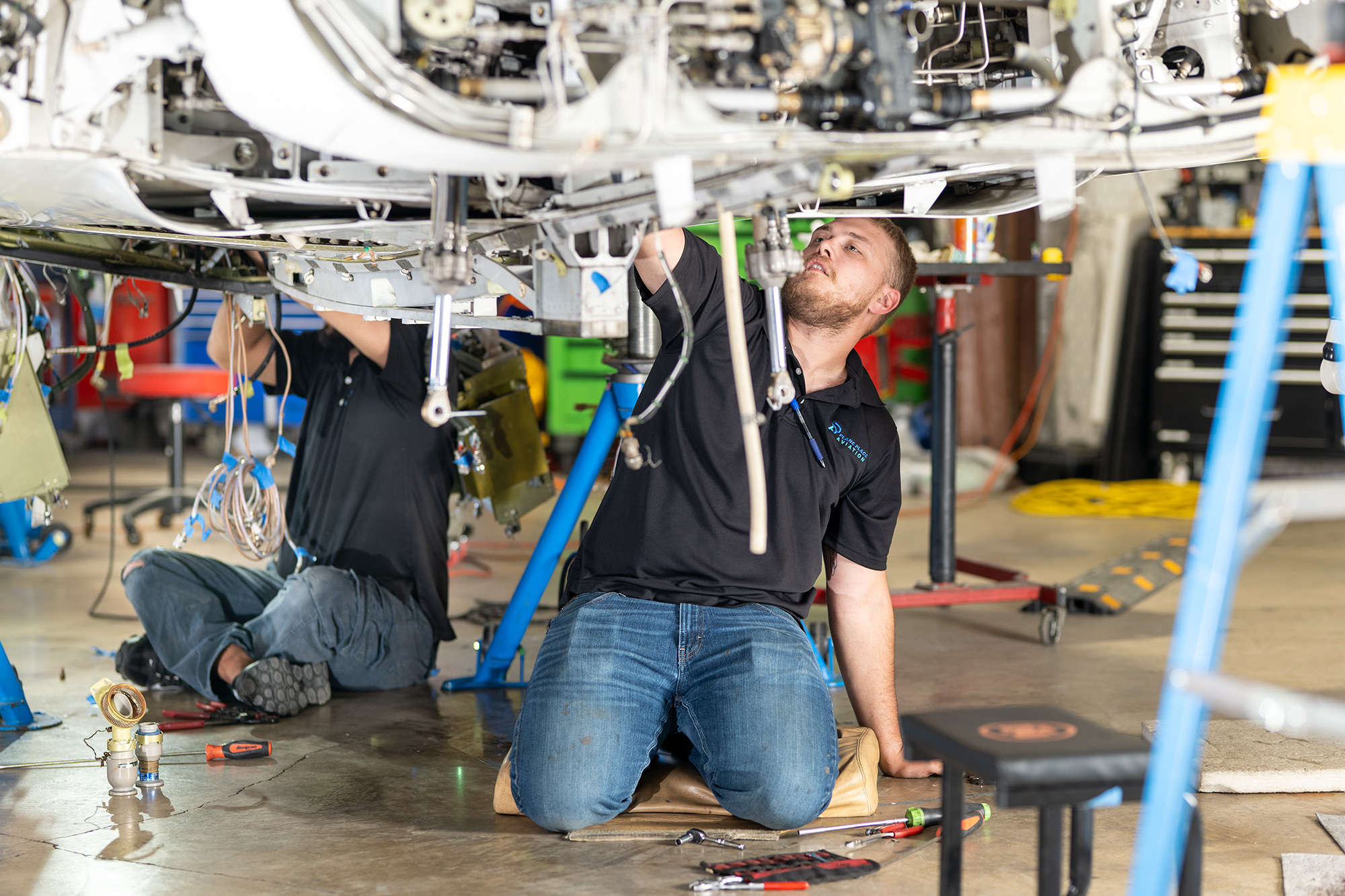 Hawker maintenance at Plane Place Aviation
