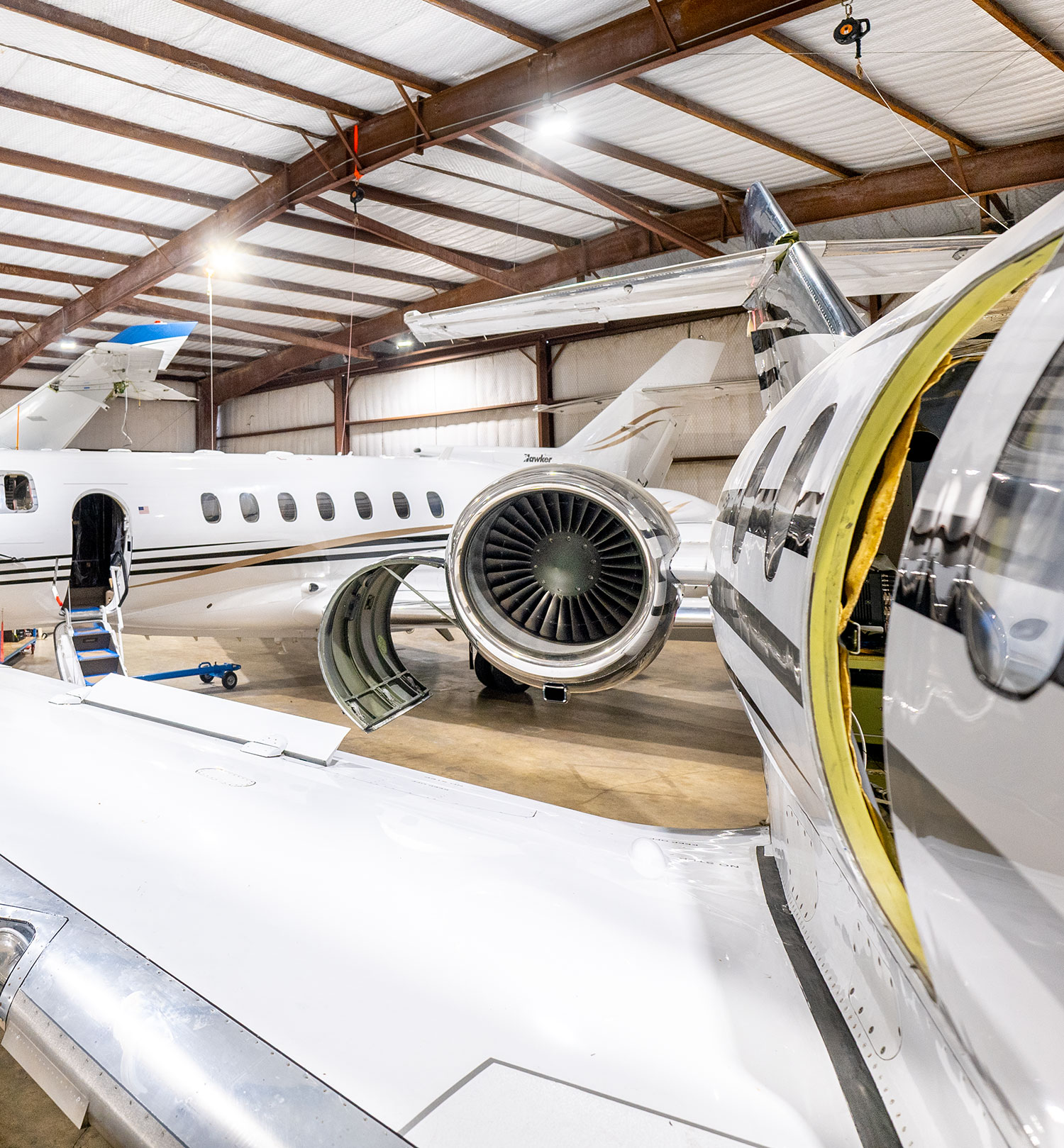 Hawker aircraft at Plane Place Aviation